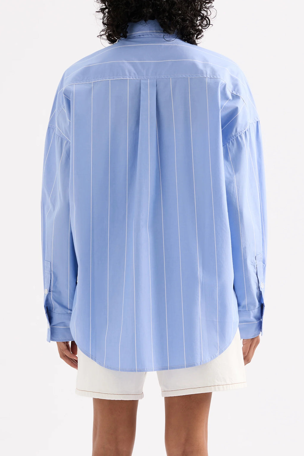 Harper Poplin Shirt Blue Stripe