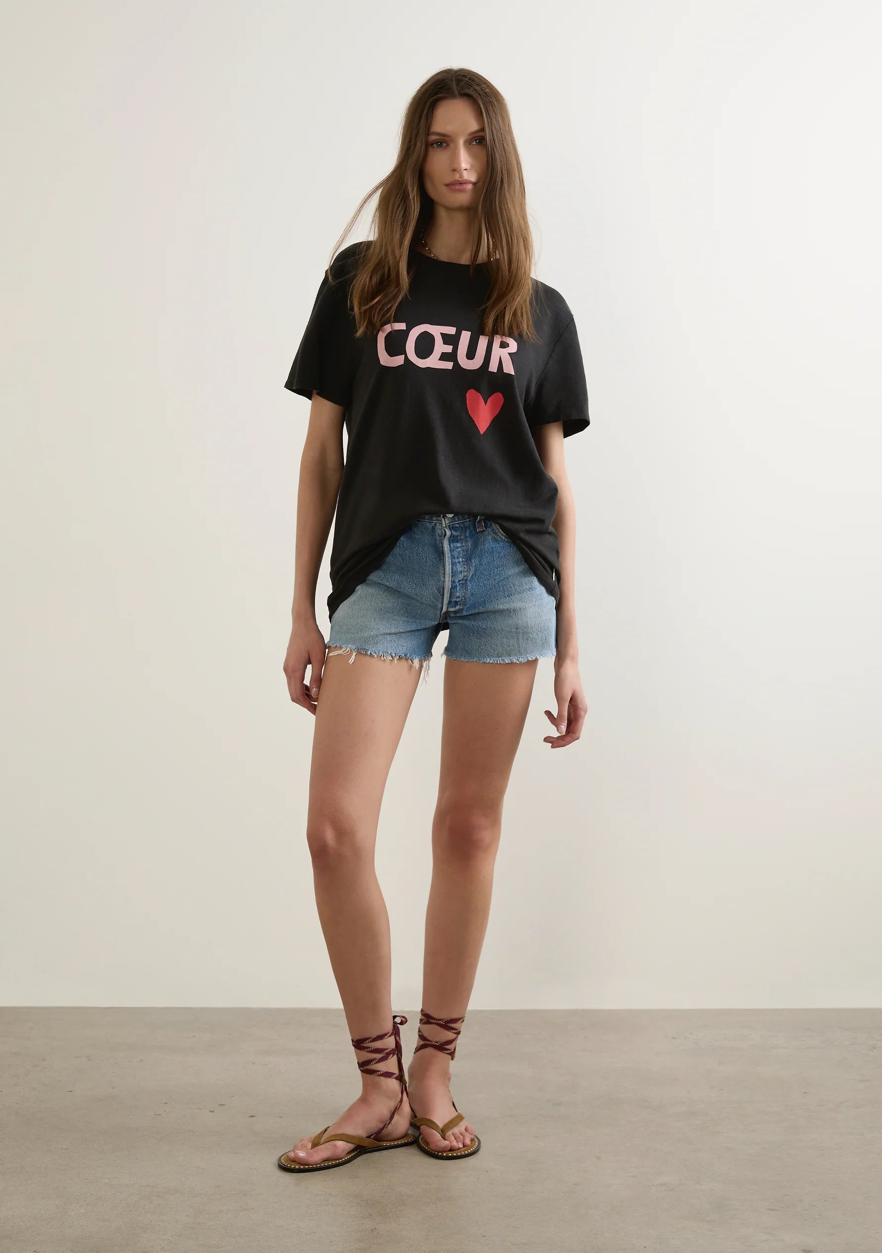 Heart Classic Tee Black