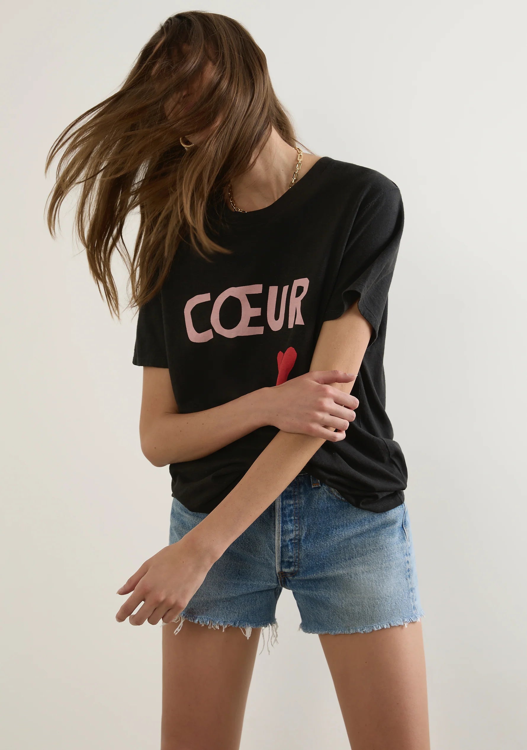 Heart Classic Tee Black