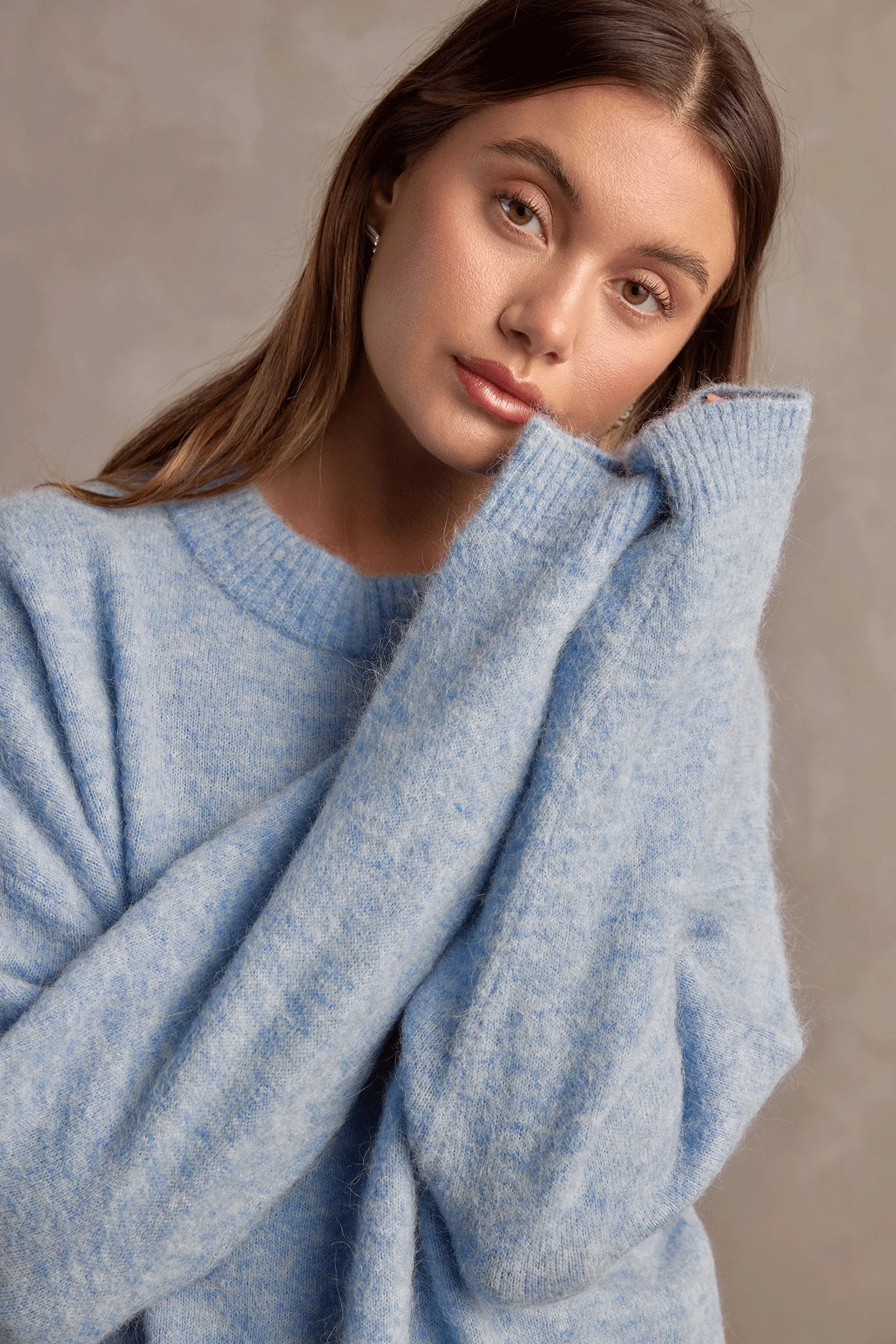 Amelia Knit Pullover Blue