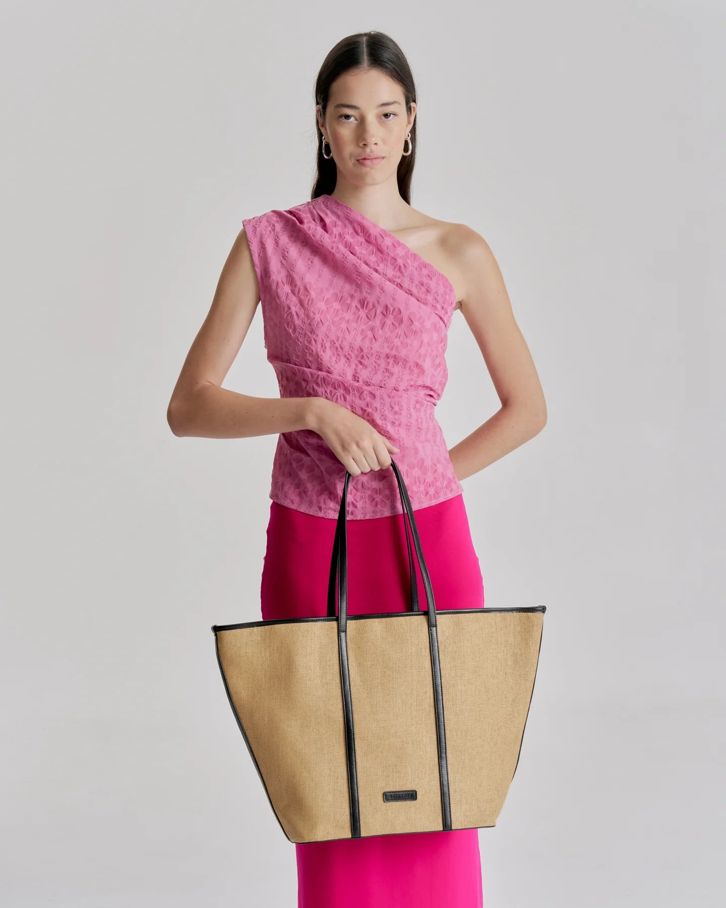 Ritual Large Tote Natural Blk