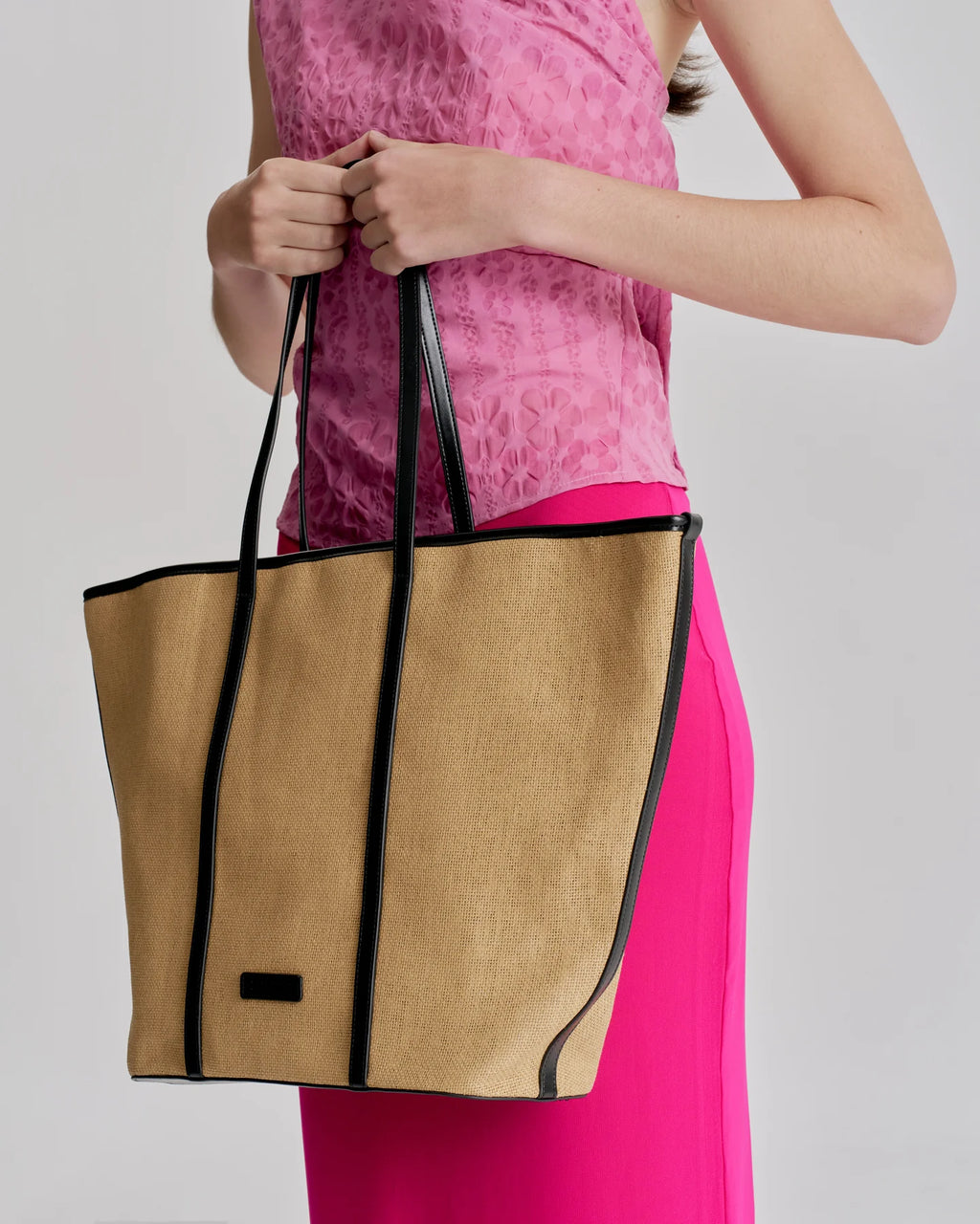 Ritual Large Tote Natural Blk