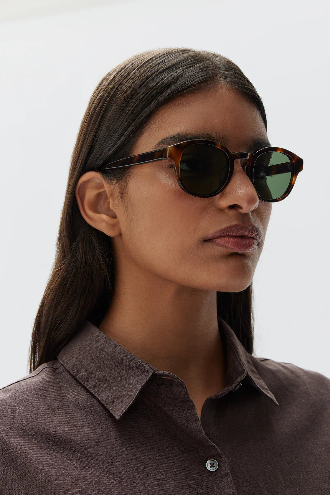 Round Frame Sunglasses Tort