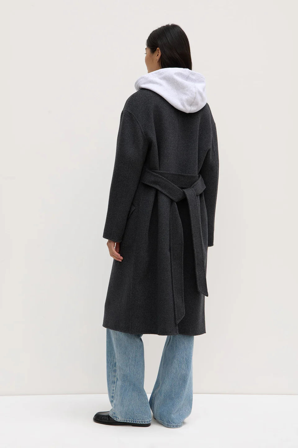 Sadie Wool Coat Charcoal Marle