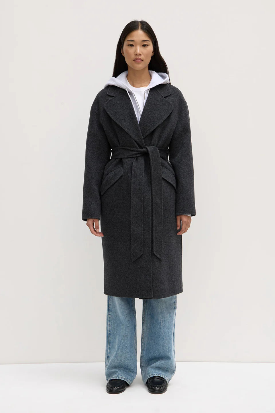 Sadie Wool Coat Charcoal Marle