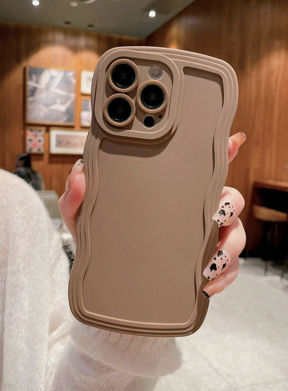 Wavy Brown Phone Case