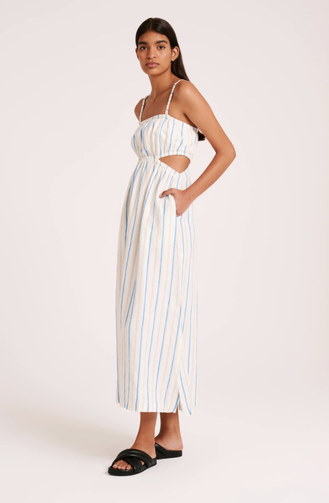 Yin Linen Stripe Dress