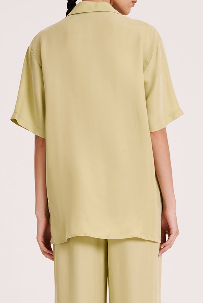 Lucia Cupro Shirt Lime