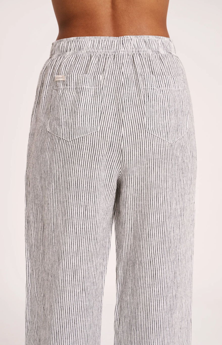 Lounge Stripe Linen Pant