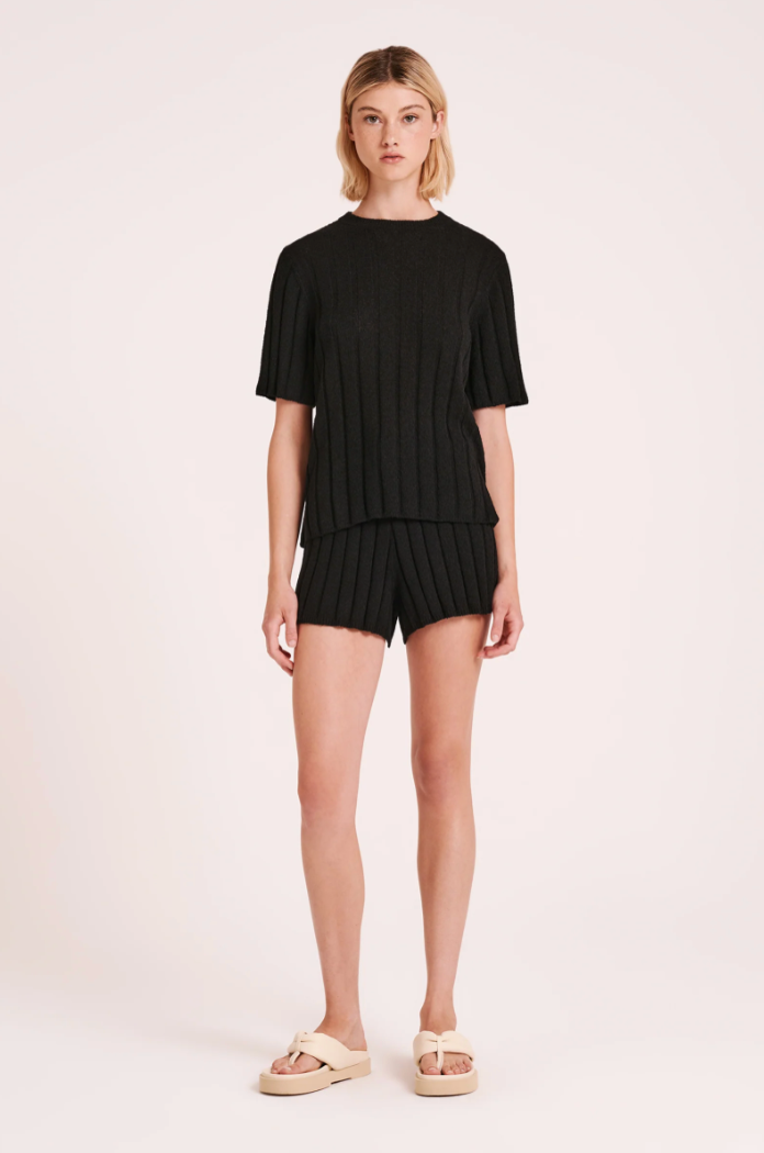 Juni Knit Short Black