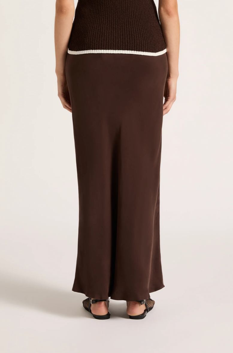 Lea Cupro Skirt Raisin