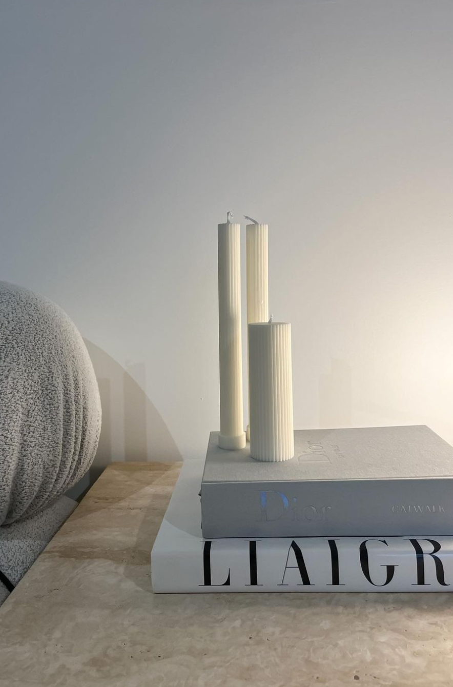 GIGI Pillar Candle White