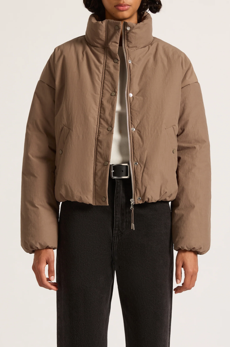 Xander Puffer Jacket Taupe