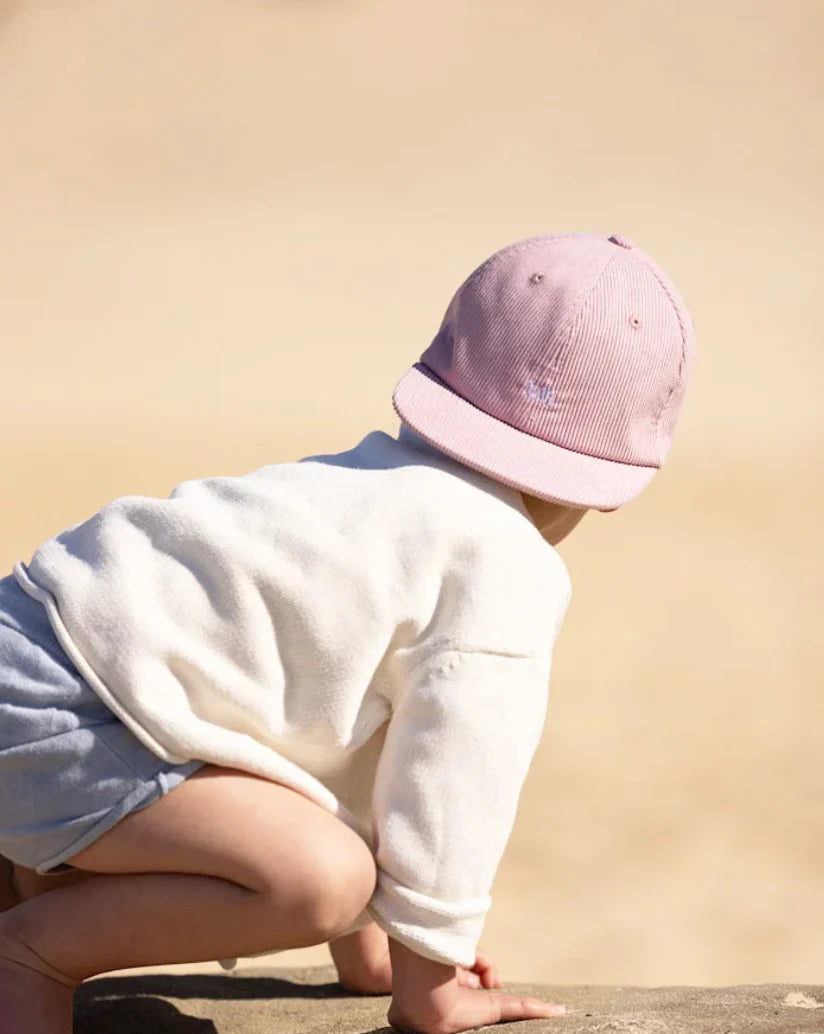 Kids Corduroy Cap Dusty Rose