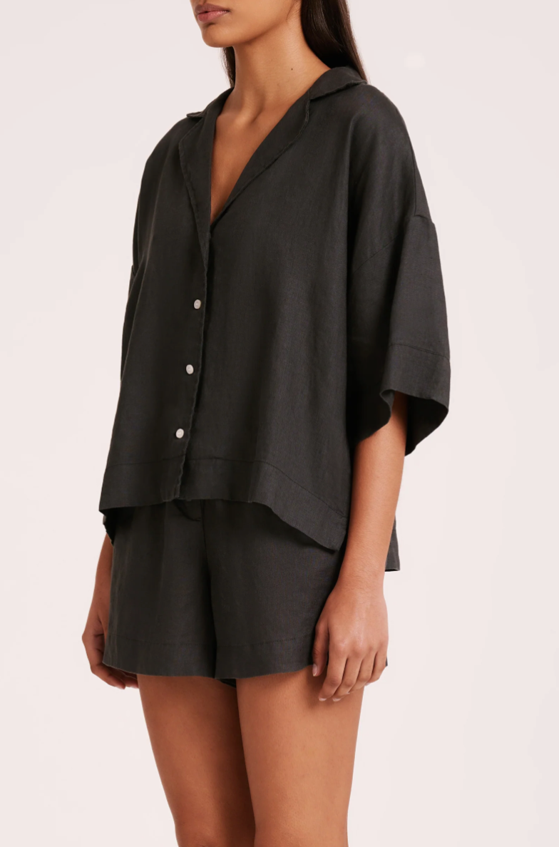 Lounge Linen Short Coal