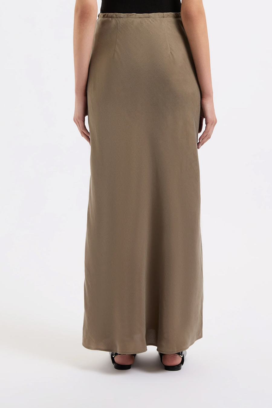 Seshni Tencel Maxi Skirt Chestnut