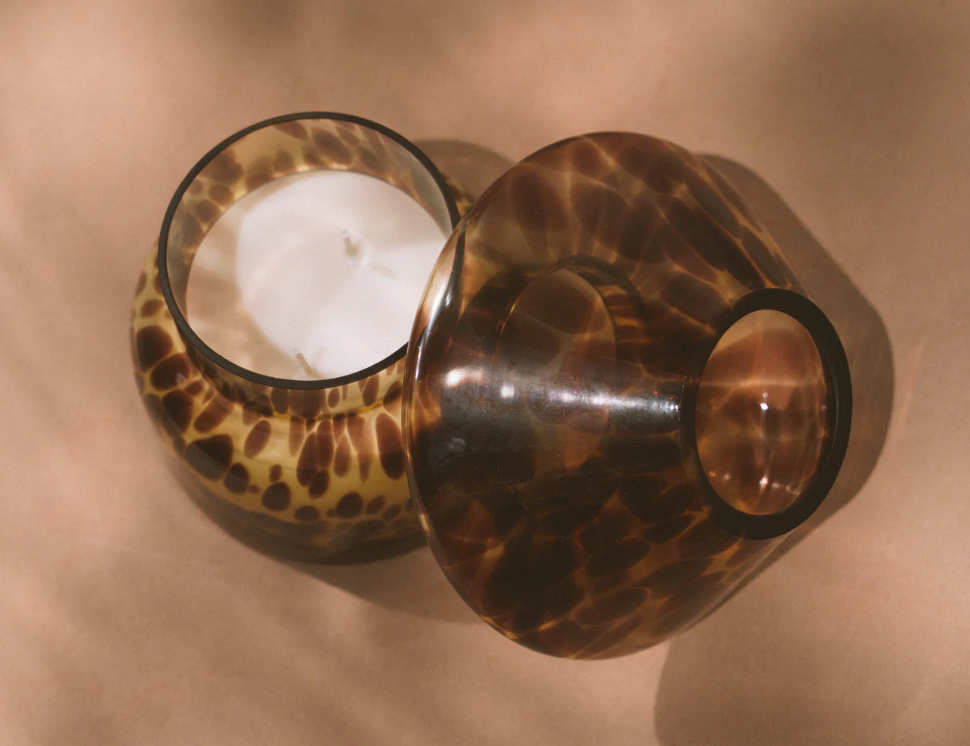 Candle Lamp Leopard