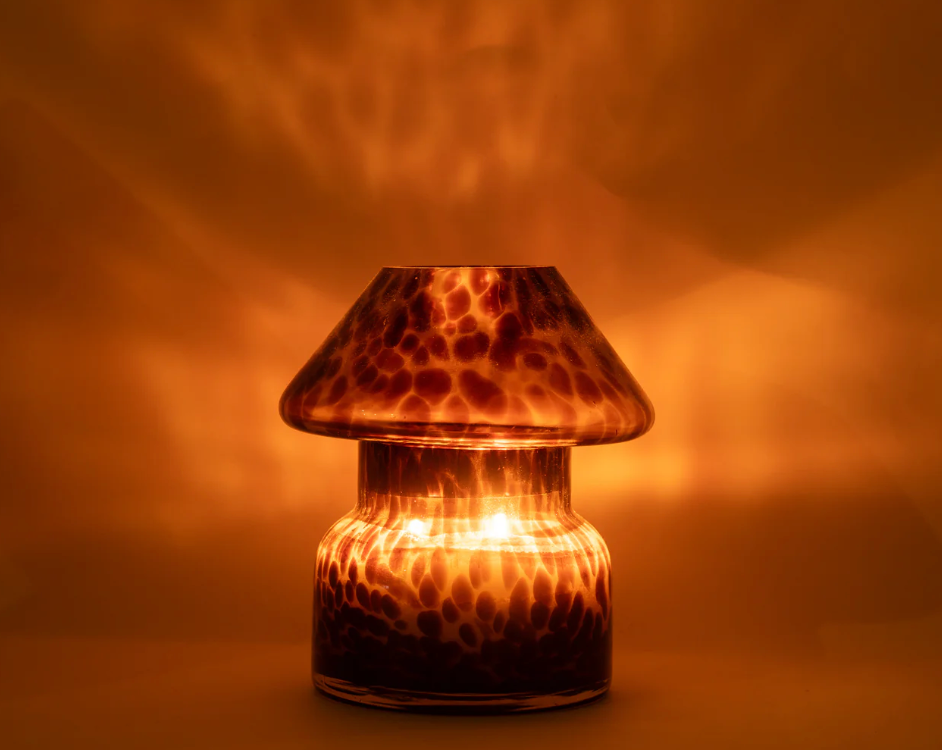Candle Lamp Leopard