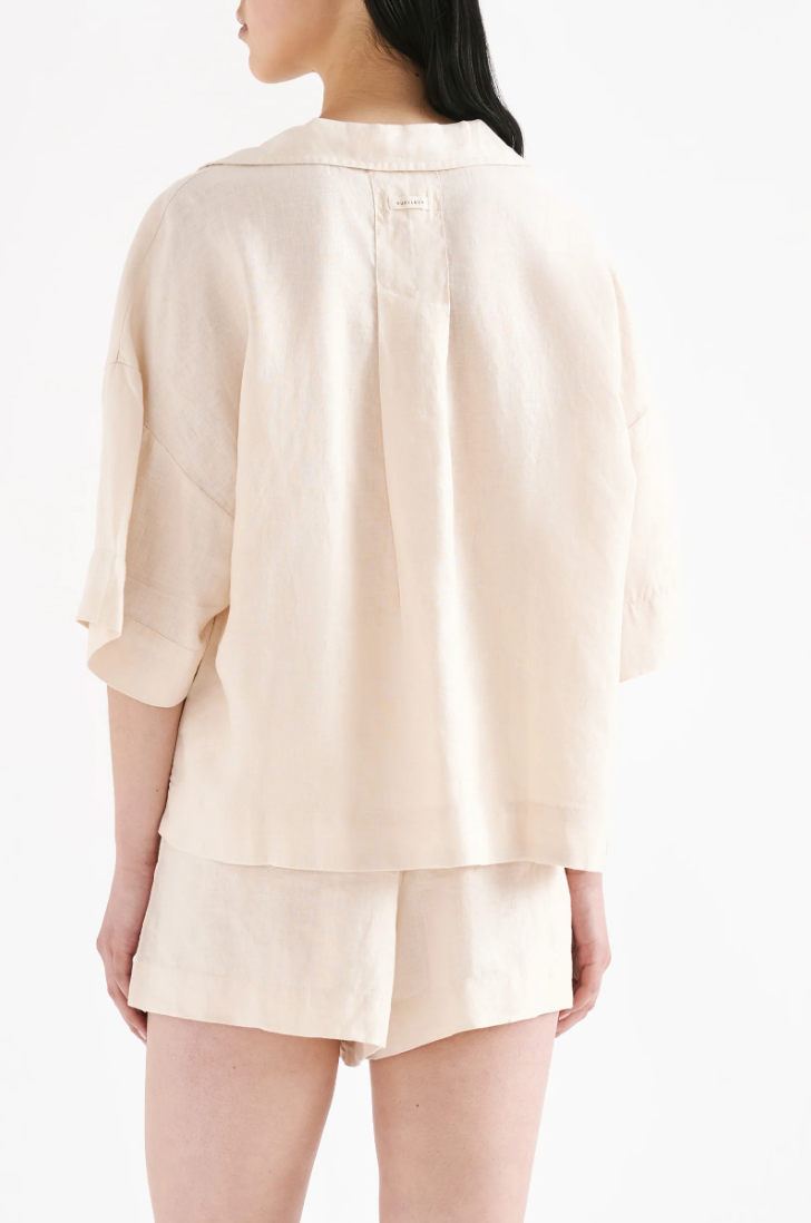 Lounge Linen Shirt Panacotta