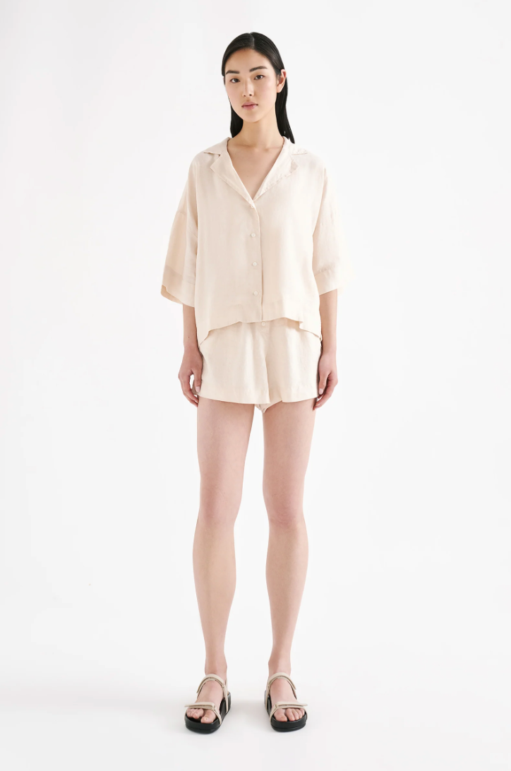 Lounge Linen Shirt Panacotta