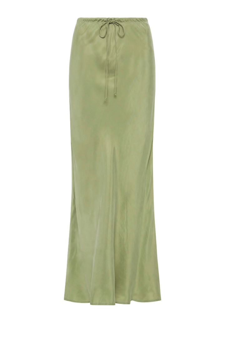 Lea Cupro Skirt Sage