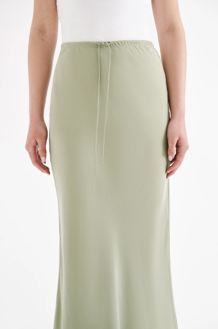 Lea Cupro Skirt Sage