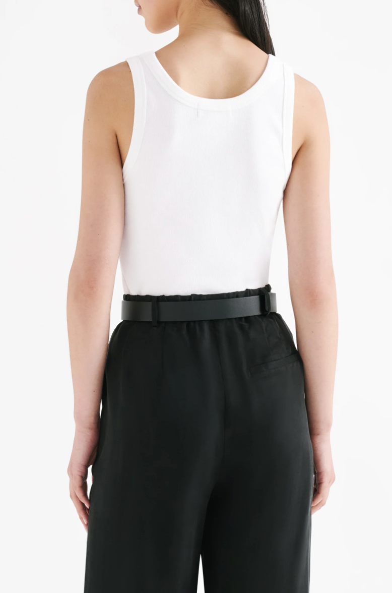 Organic Emblem Tank White