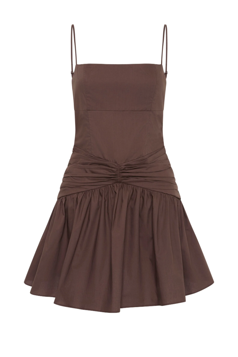 Skarla Mini Dress Chocolate
