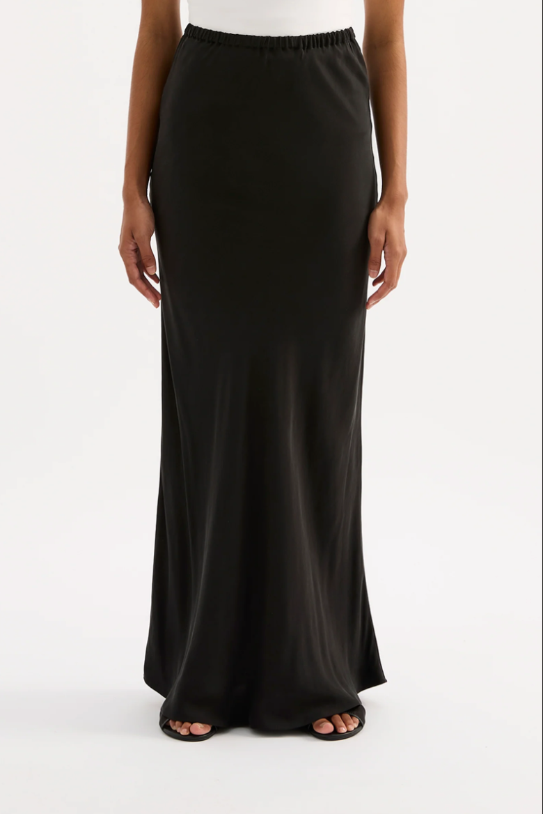 Dara Cupro Skirt Black