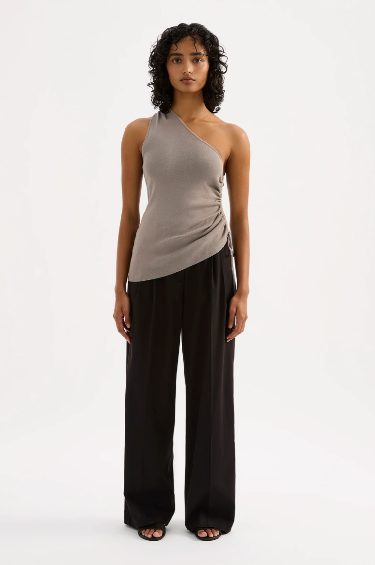 Yumi Knit Top Pewter