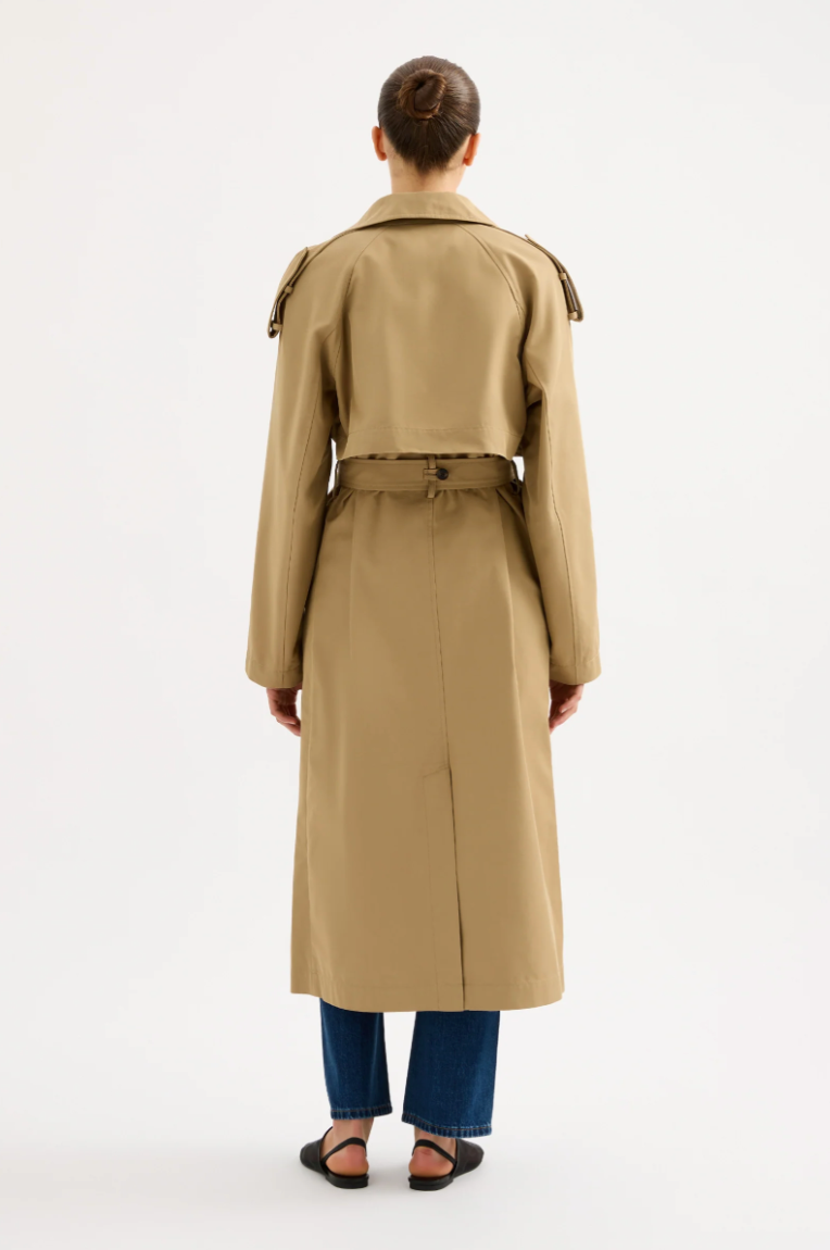 Kaiya Trench Coat Parchment