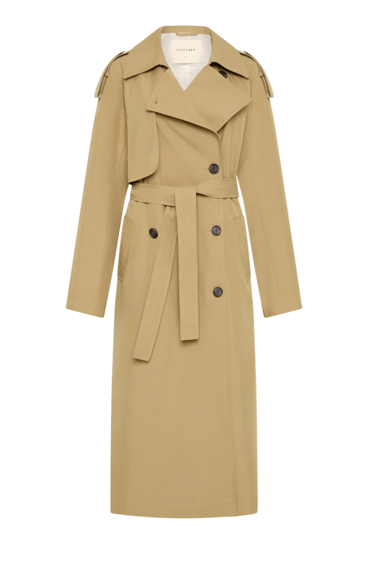 Kaiya Trench Coat Parchment