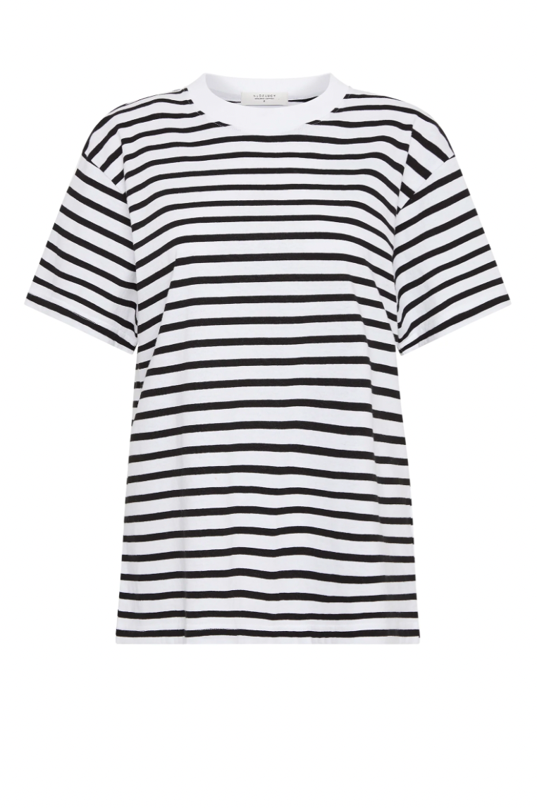 Organic Stripe Boyfriend Tee