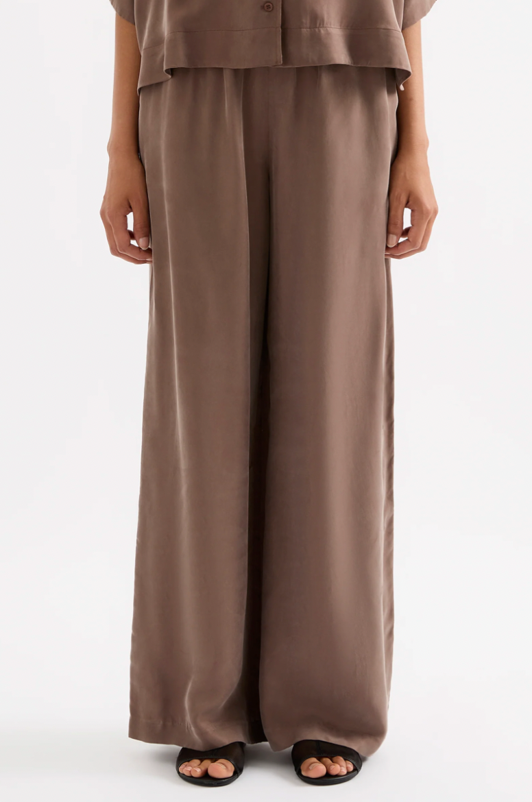 Rika Cupro Pant Chestnut
