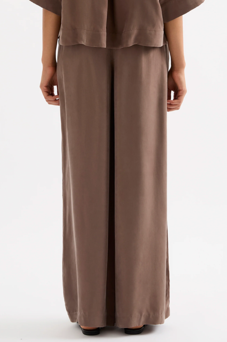 Rika Cupro Pant Chestnut