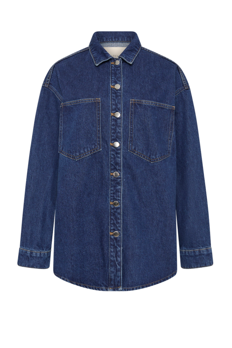 Organic Denim Overshirt Force blue