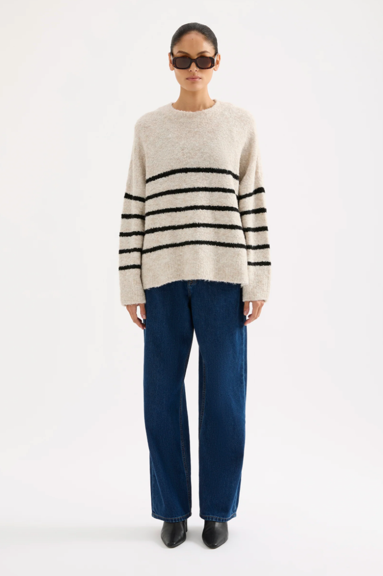 Oatmeal Stripe Elias Knit