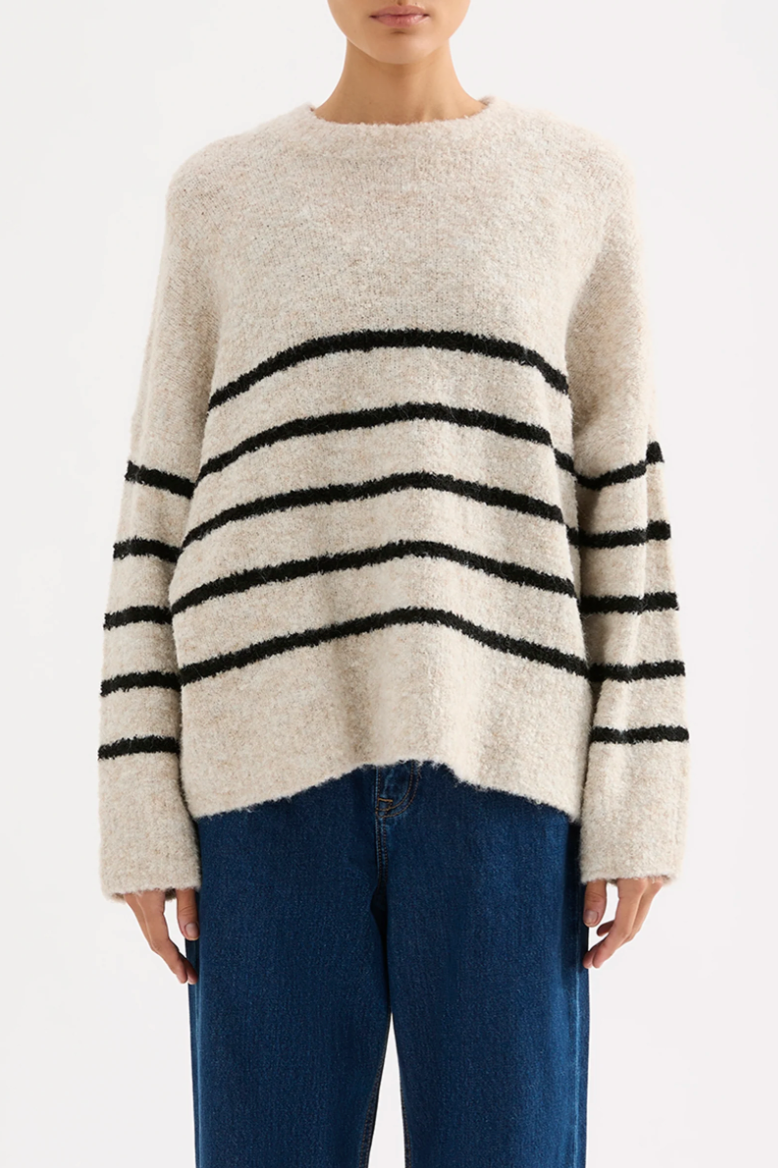 Oatmeal Stripe Elias Knit