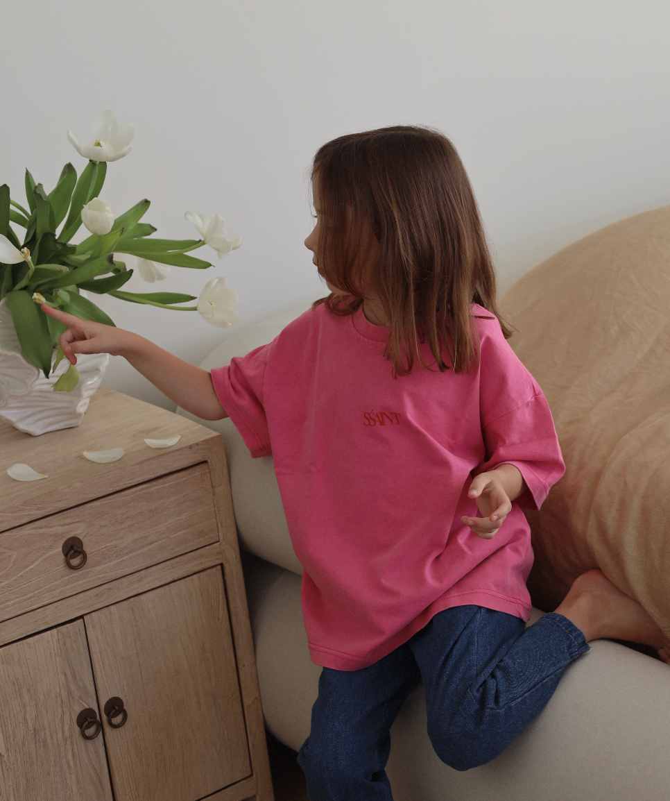 Kids Pink Acid Tee