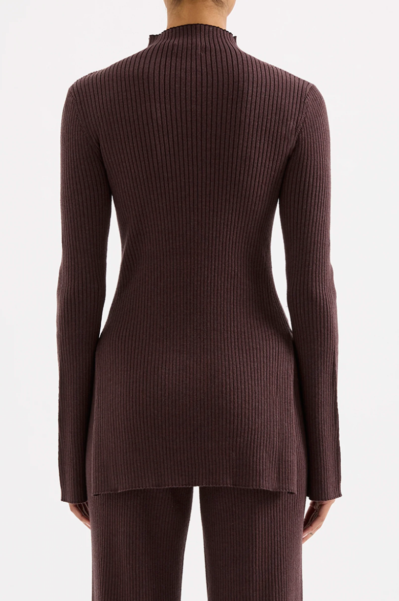 Malo Knit Tunic Bark