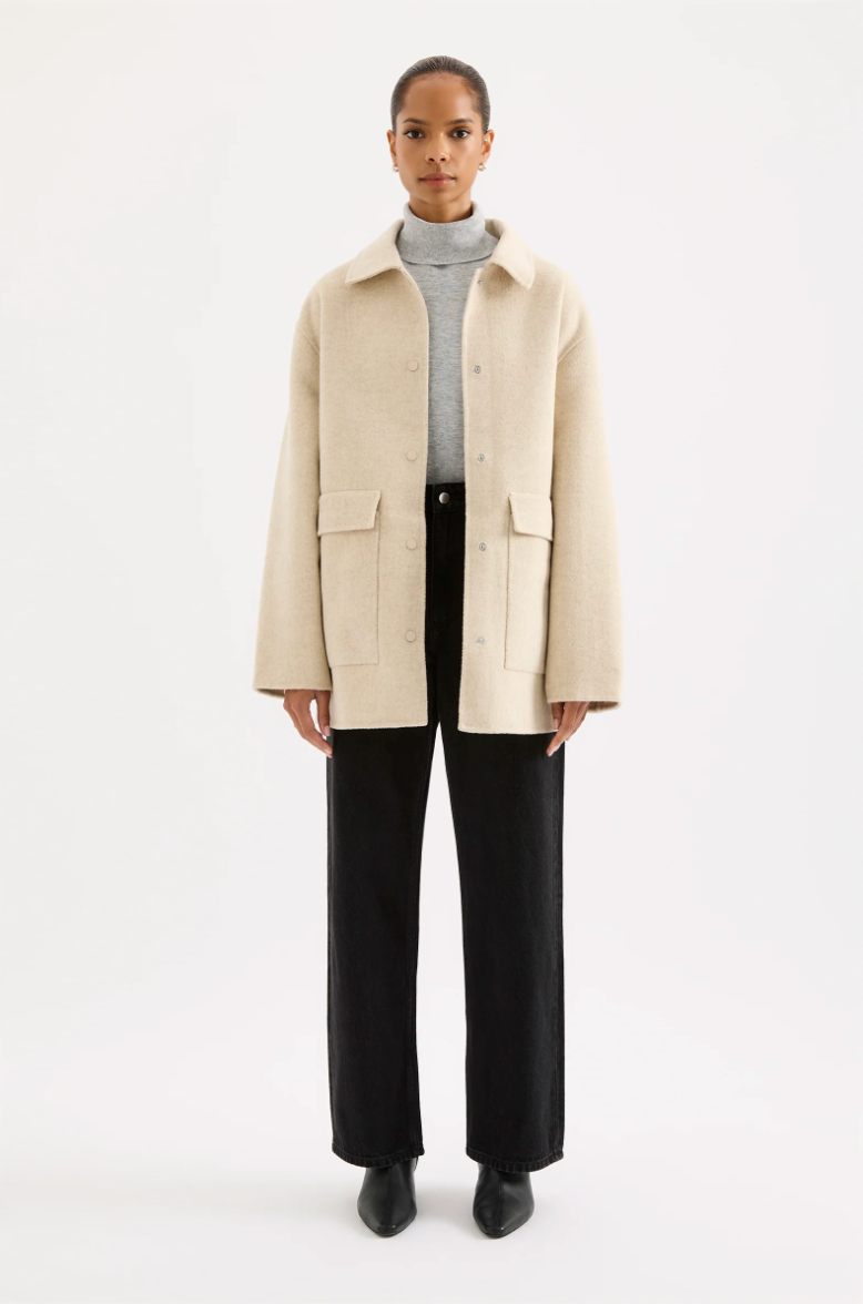Levi Wool Coat Oat