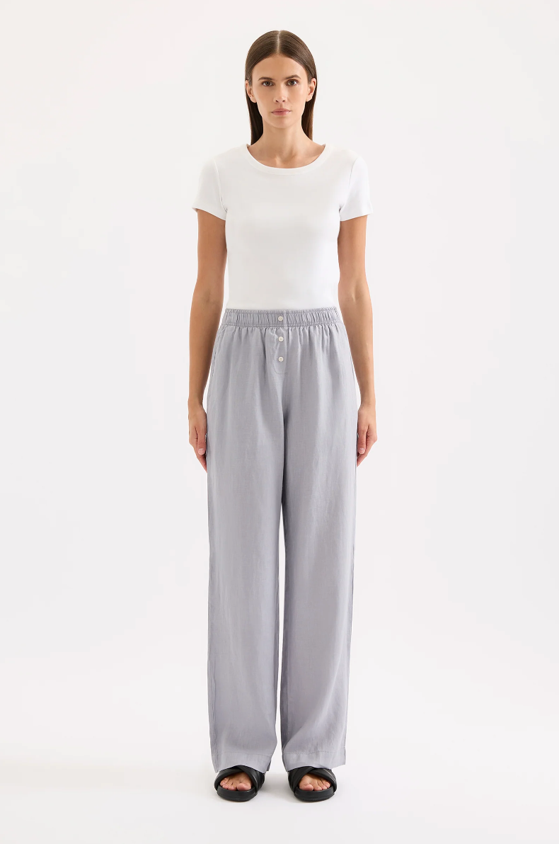 Lounge Linen Pant Storm