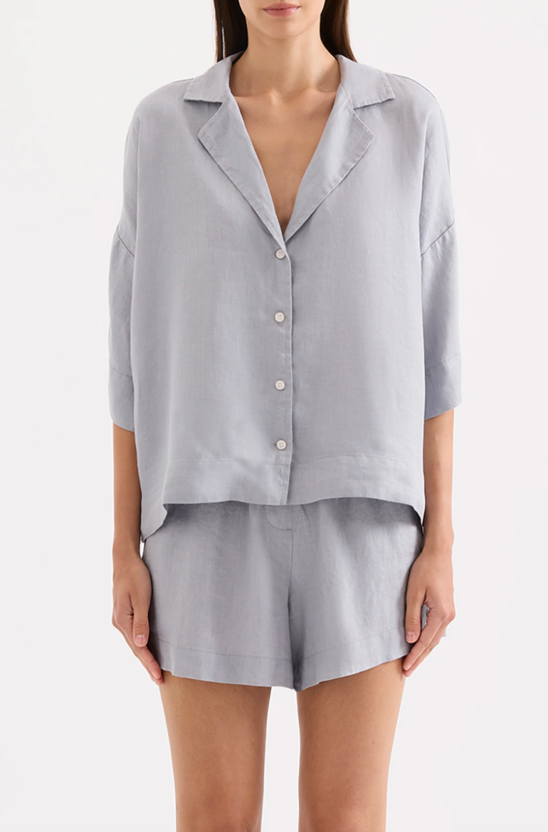 Lounge Linen Shirt Storm