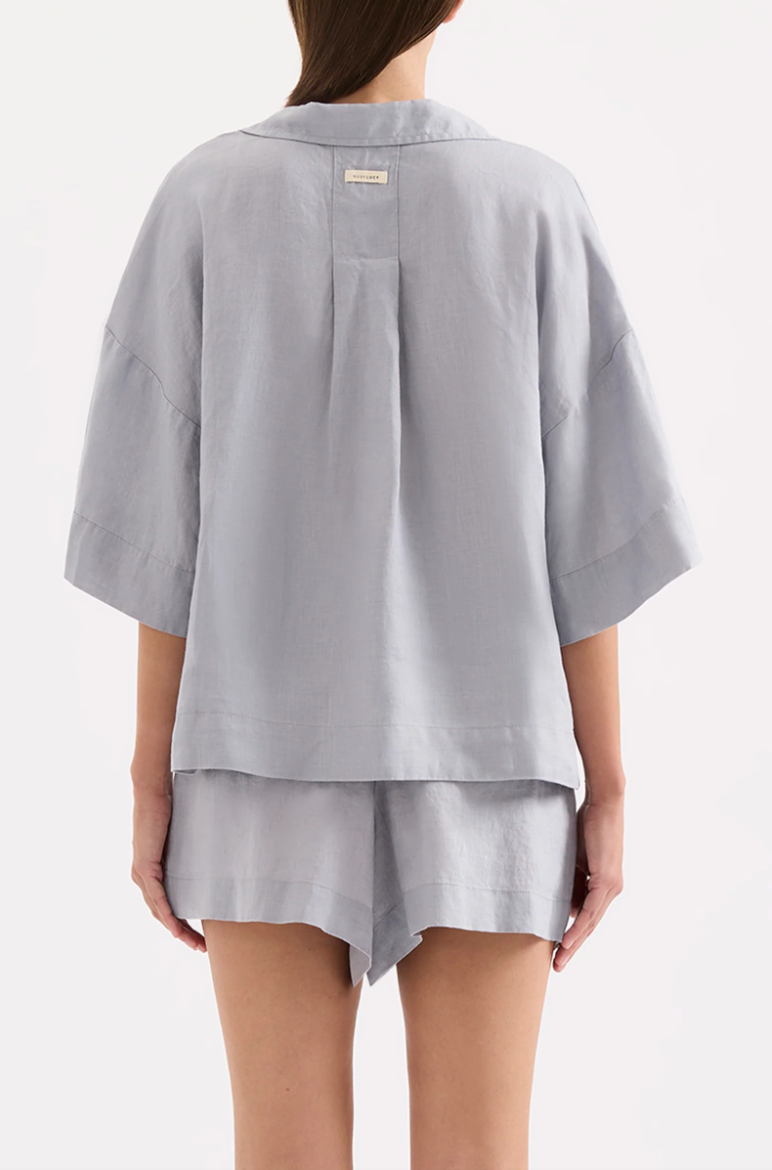 Lounge Linen Shirt Storm