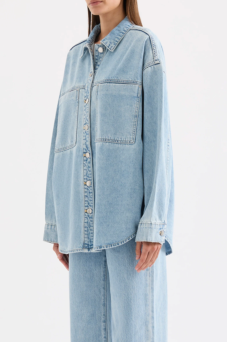 Sheeba Denim Shirt Sky Blue