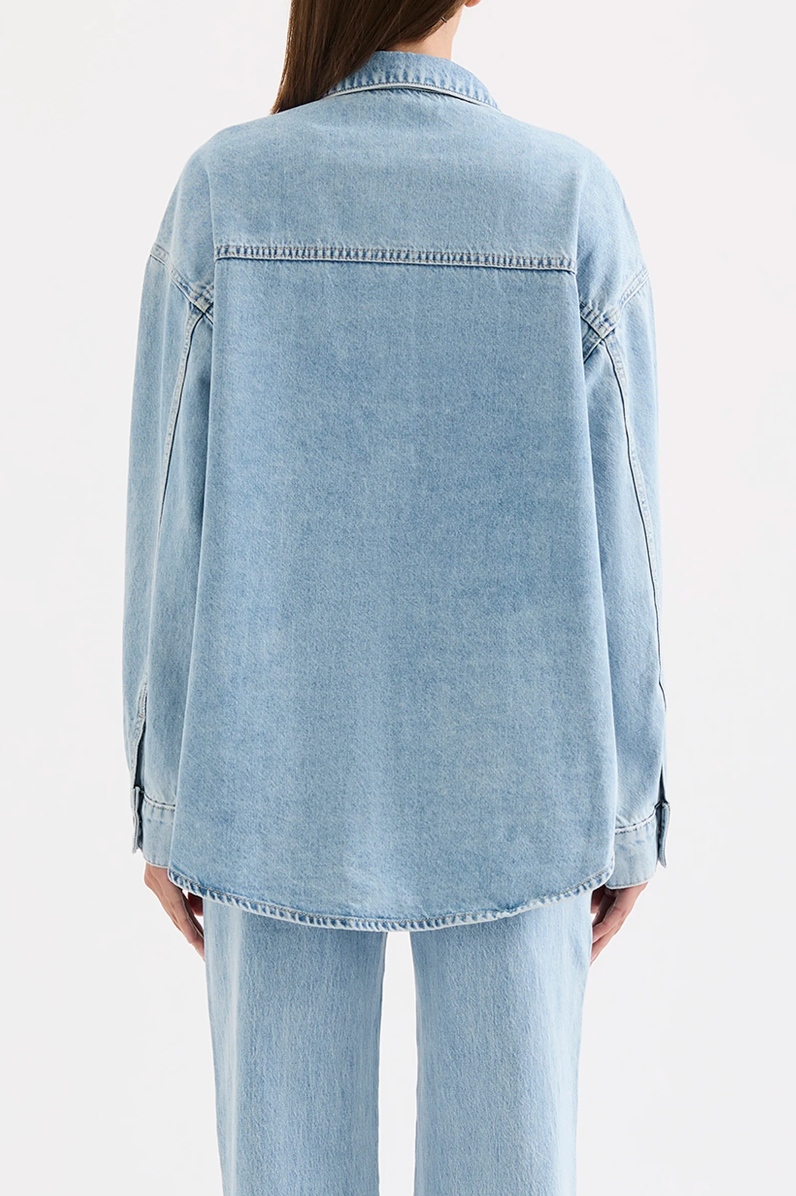 Sheeba Denim Shirt Sky Blue