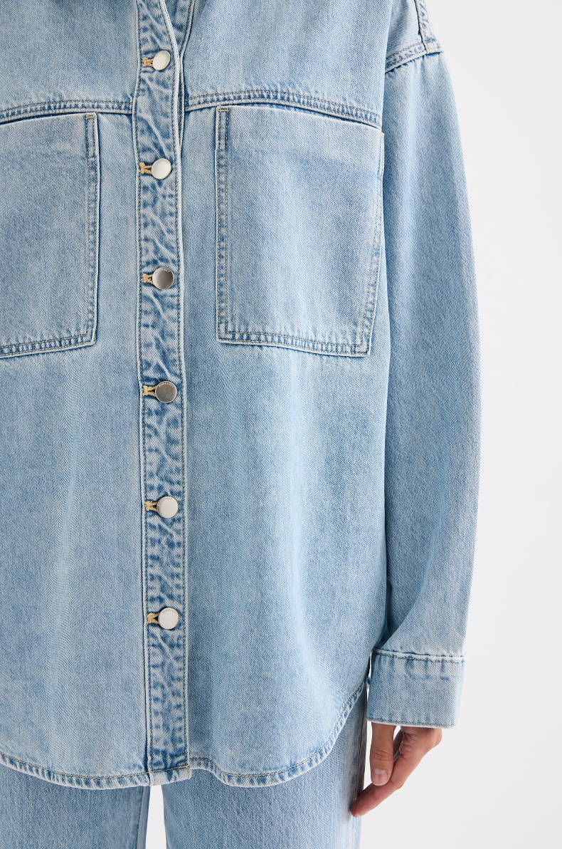 Sheeba Denim Shirt Sky Blue
