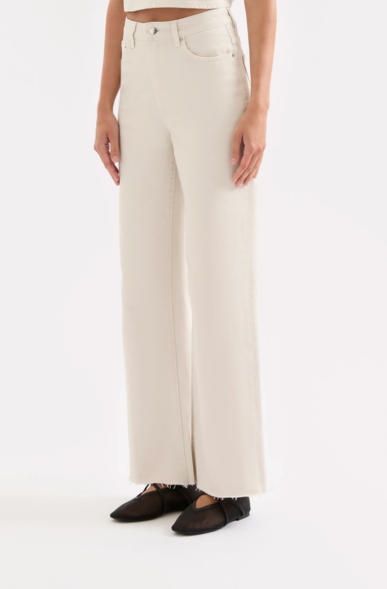 Cali Stretch Wide Leg Jean Dune