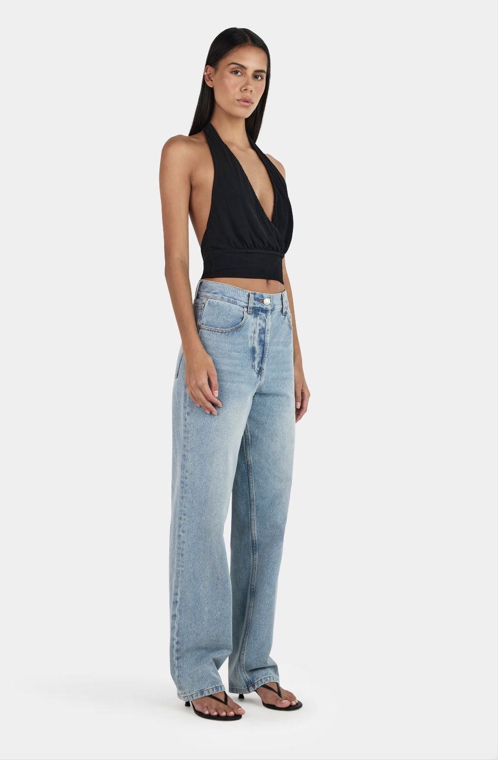 Kiana Halter Top Black