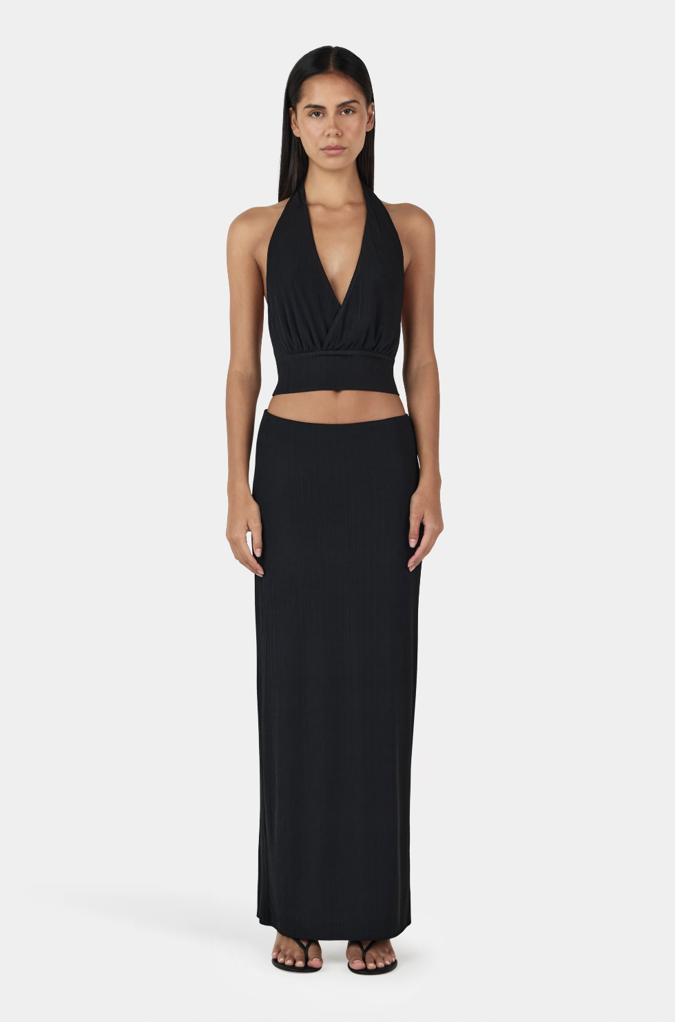 Kiana Halter Top Black